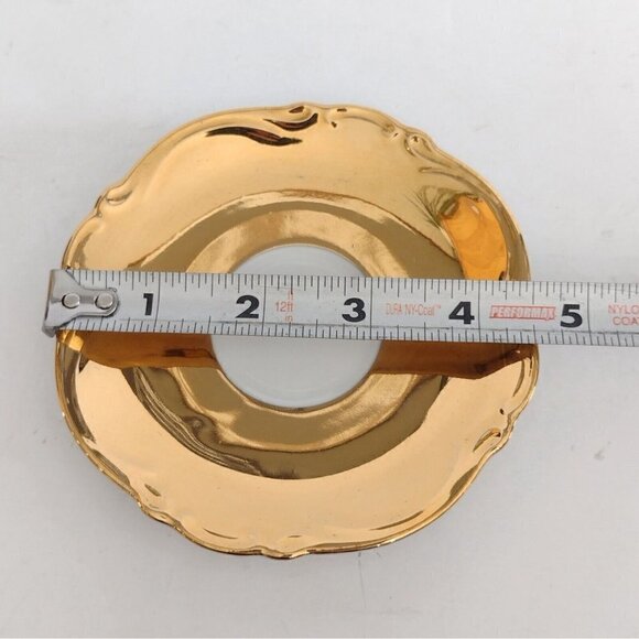 Arzberg Bavaria Porcelain Morburg a.d. Lahn Germany Demitasse Teacup Saucer Gold - Picture 12 of 13